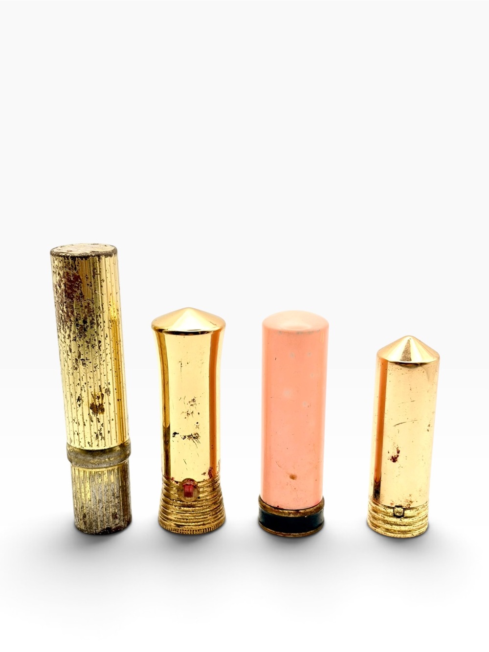 Vintage 1930s-1960s Metal Lipstick Tubes Lot - Cutex Ponds Jergens